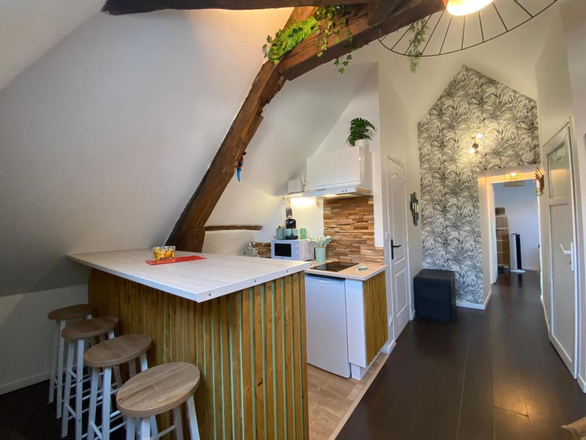 Sous Les Tropiques D'Ablis Apartment Luaran gambar
